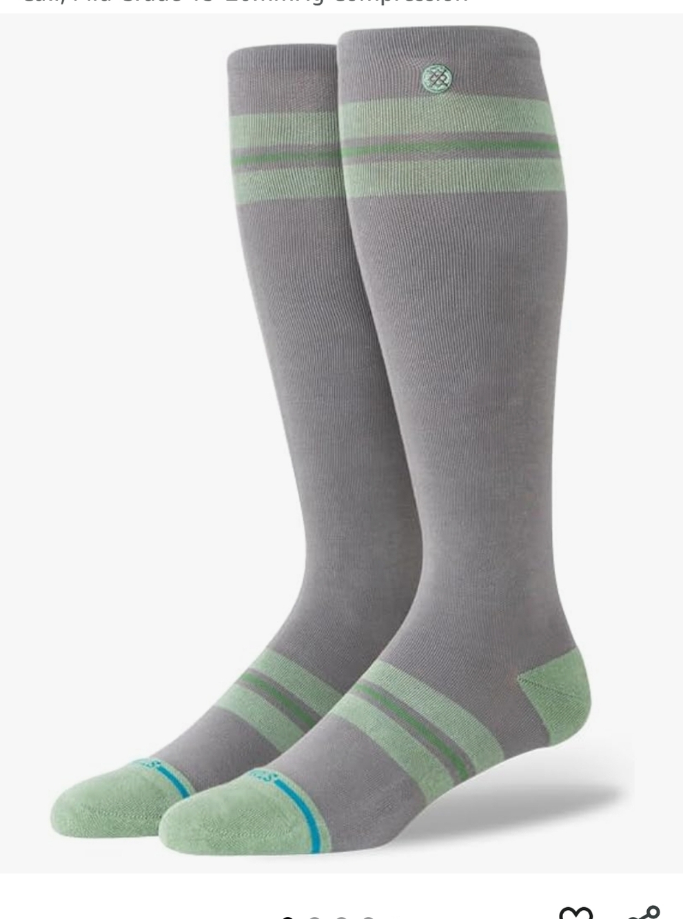 Stance FreshTek Recovery Compression Socks Kaden Compression OTC Size LARGE 9-13